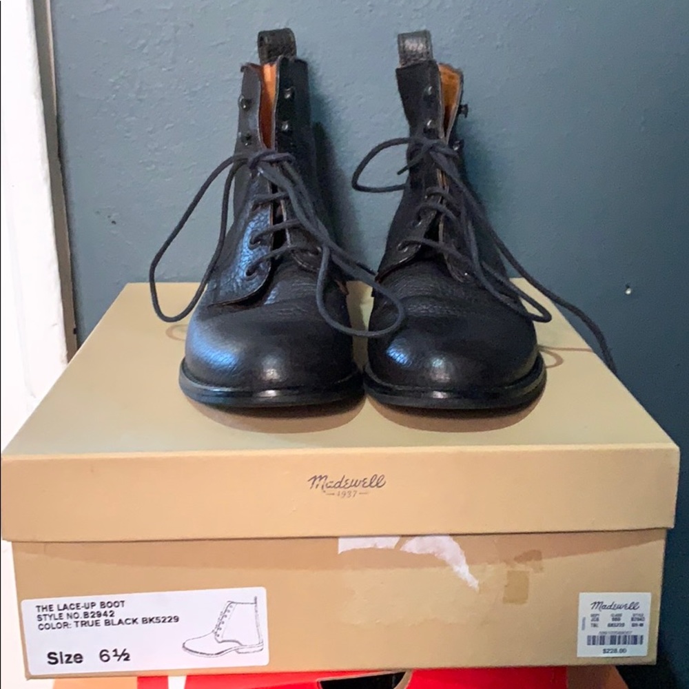 Madewell Lace Up Boot